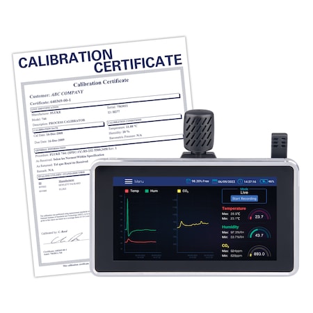 Reed Instruments REED Indoor Air Quality Meter, Desktop/Wall Mount, includes ISO Certificate R9920-NIST